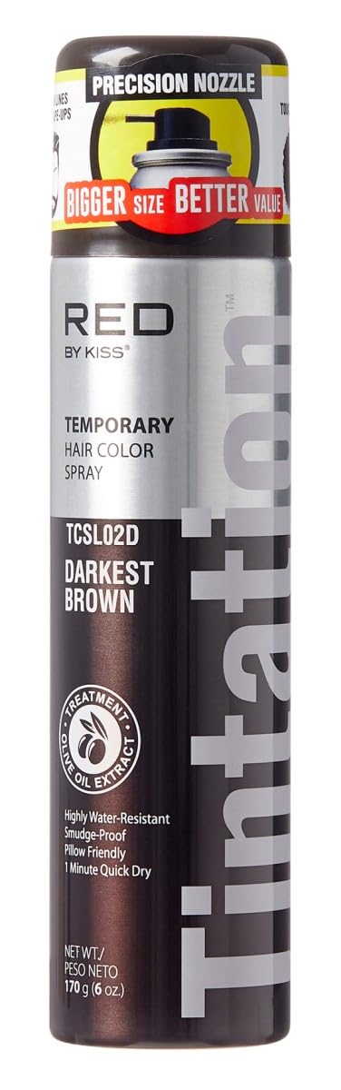 Red By Kiss Tintation Spray Darkest Brown