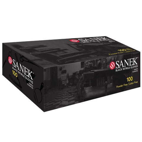 Sanek Black Nitrile Examination Gloves