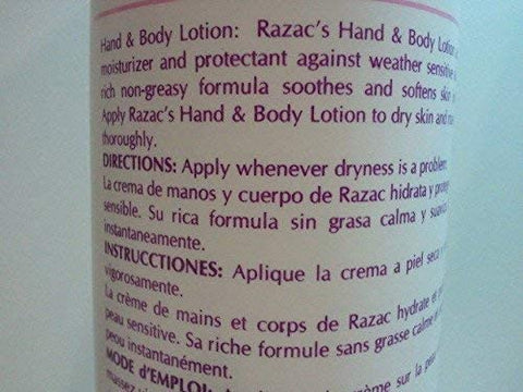 Razac Hand & Body Lotion 16 Oz