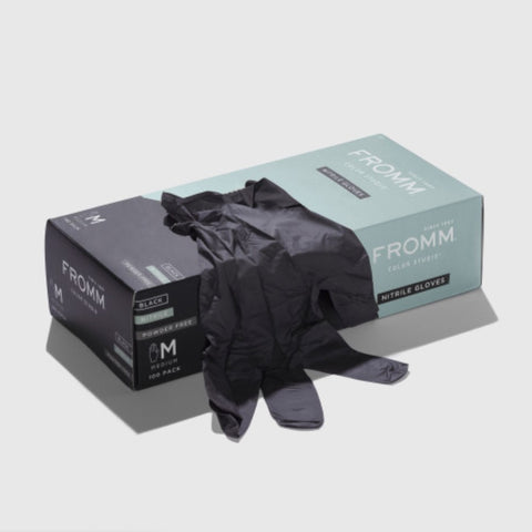 Fromm Color Studio Black Nitrile Gloves 100 Pack