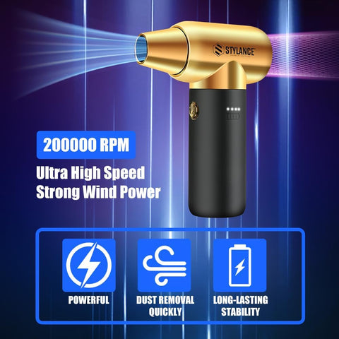 STYLANCE 2-in-1 PRO Hair Air Duster Gold