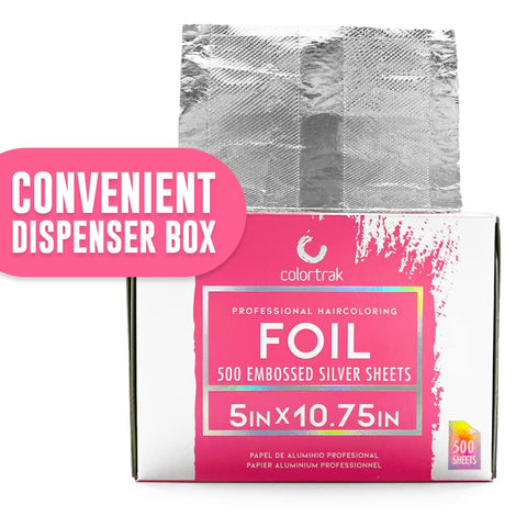ColorTrak Embossed Silver Foil 500 Sheets