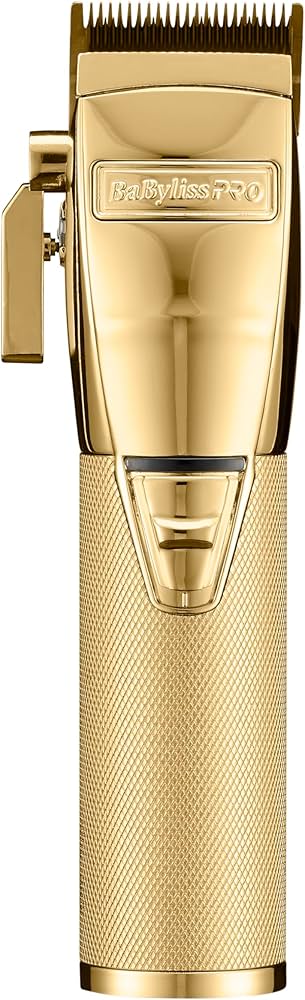 BaBylissPRO GoldFX Hair Clipper, Skeleton Trimmer & Double Foil Shaver Bundle – Professional Cordless Combo Kit
