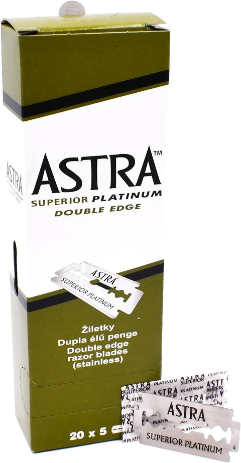Astra Superior Platinum Double Edge Blades - 1 Case