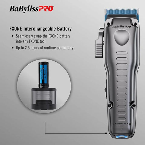 BaBylissPRO Lo-ProFX Hair Clipper & Trimmer Bundle – Professional Cordless Low-Profile Combo Kit