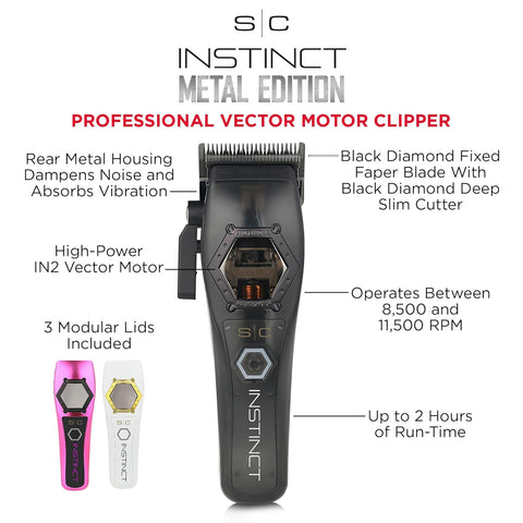Stylecraft Instinct Metal Edition Hair Clipper and Trimmer Combo Kit