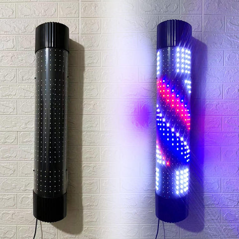 A1 Black LED Barber Pole