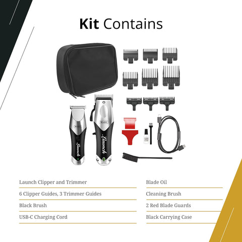 Wahl Launch Combo Cordless Clipper and Trimmer Set