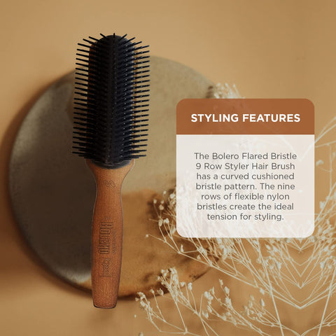 Spornette Bolero Men's Flared Nylon Bristle Styler B-9
