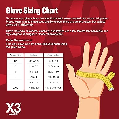 X3 Black Nitrile 3 Mil Gloves