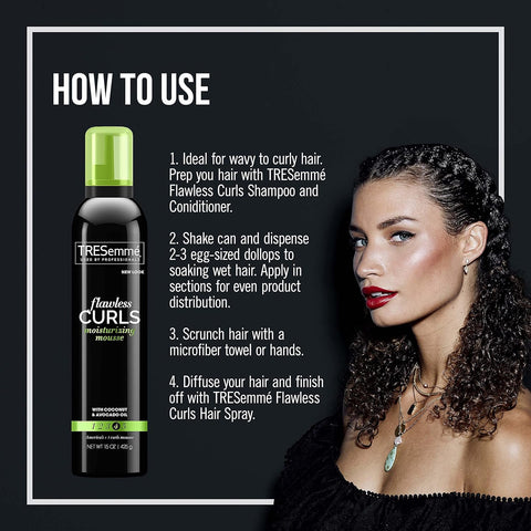 TRESemmé Flawless Curls Moisturizing Extra Hold Flawless Curls Styling Mousse 15 oz