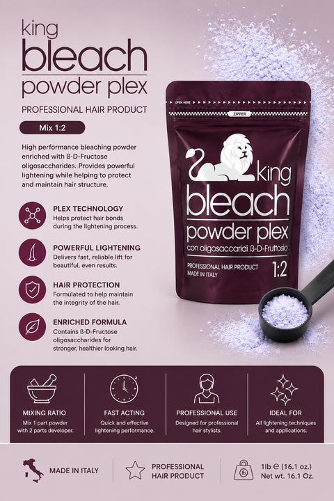 King Bleach Powder Plex 1 Lbs