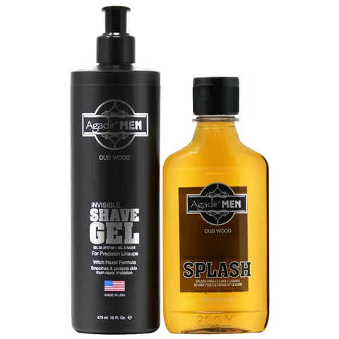 Agadir Invisible Shaving Gel 16 Oz includes Free After Shave Splash