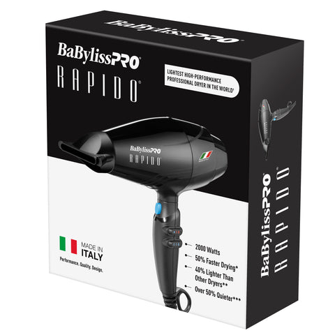 BaBylissPRO Black Rapido Dryer