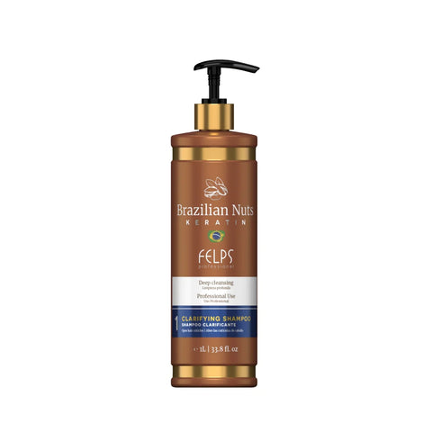 Felps Brazilian Nuts Keratin Deep Cleansing Claryifying Shampoo 33.8 Oz