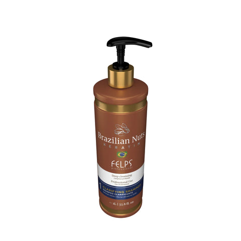 Felps Brazilian Nuts Keratin Deep Cleansing Claryifying Shampoo 33.8 Oz