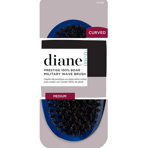 Diane Curved Medium Prestige 100% Boar Military Wave Brush D1722