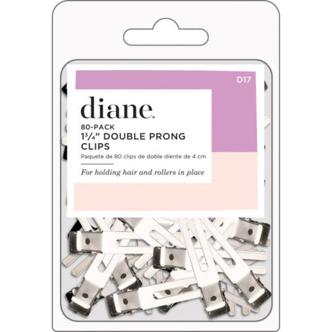 Diane Double Prong Clips 80 Pack 1-3-4"