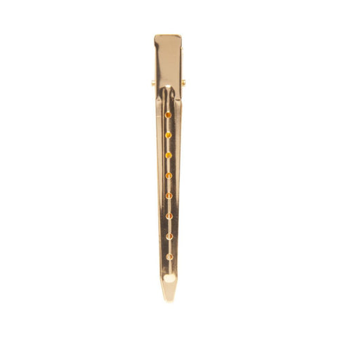 Diane 3.5" Black & Gold 12 Pack Duck Bills Clips