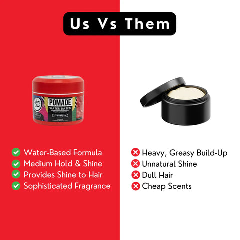 Rolda - Freestyle Hair Pomade | Water Based Formula, Medium Hold, Medium Shine
