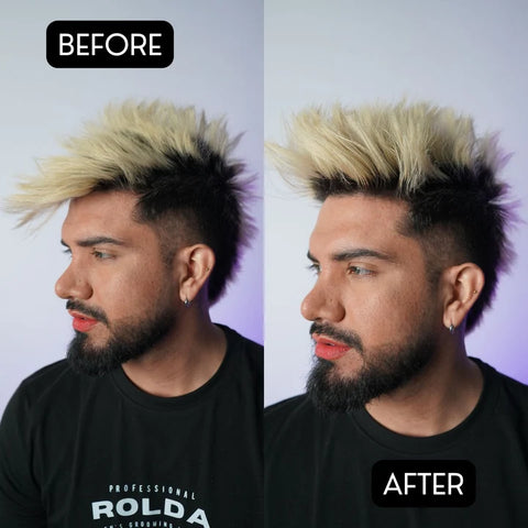 Rolda - Midnight Hair Pomade | Water Based Formula, Medium Hold, Medium Shine, Washes Out Easily, All Day Hold, Flake-free