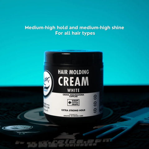 Rolda - White Hair Molding Cream | Medium-Strong Hold, Natural Finish, Medium Shine, Alcohol-free, Paraben-free
