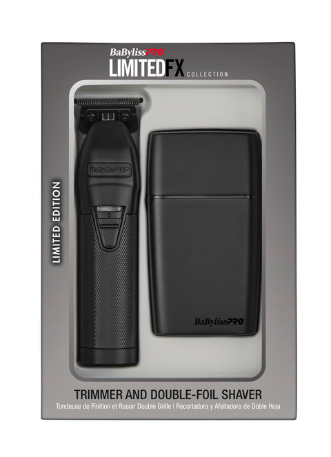 BaBylissPRO LimitedFx Black Trimmer and Shaver Combo Set