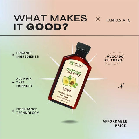 Fantasia Naturals Avocado Cilantro Moisturizing with Avocado, Keratin & Biotin, 4 fl oz