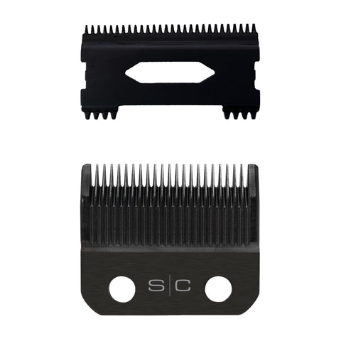 StyleCraft Black Diamond DLC Taper Fixed Clipper Blade with Shallow Tooth 2.0 Cutter