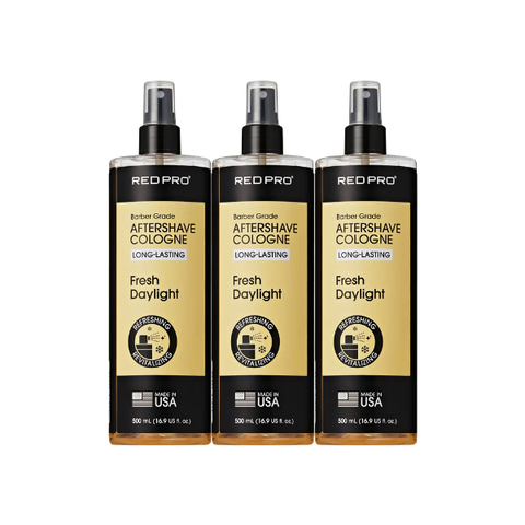 Red PRO Groomane Cooling Aftershave Cologne 16.9 Oz - 3 Pack