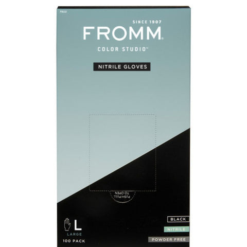 Fromm Color Studio Black Nitrile Gloves 100 Pack