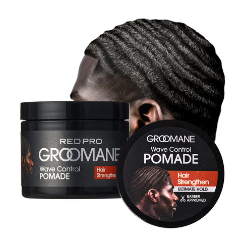 RED PRO Groomane Wave Control Pomade - Ultimate Hold, Moisture & Shine