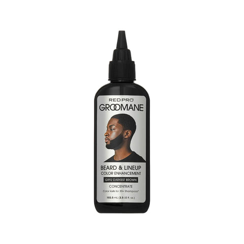 RED PRO Groomane Semi-Permanent Beard Dye Color Enhancement for Men’s Beards, Hairlines & Fades