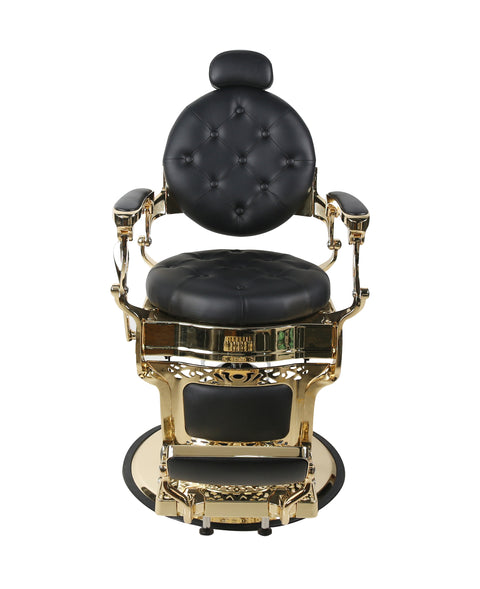Jv Royalty Black & Gold Barber Chair