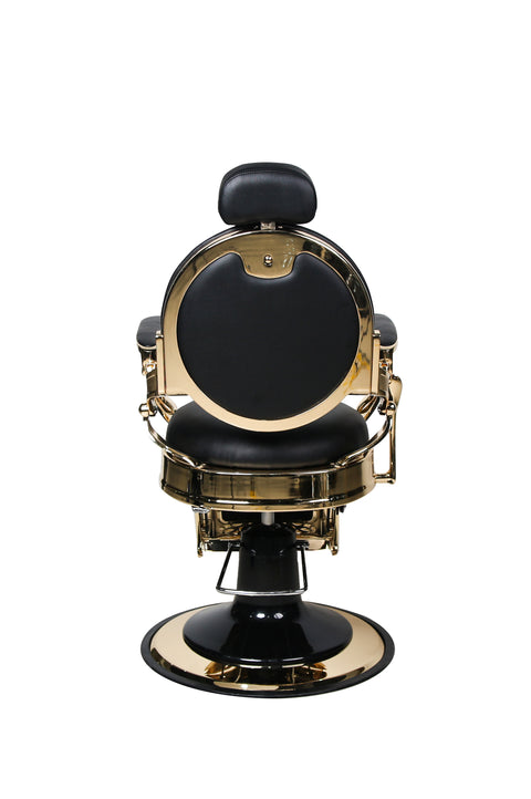 Jv Royalty Black & Gold Barber Chair