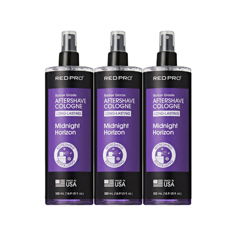 Red PRO Groomane Cooling Aftershave Cologne 16.9 Oz - 3 Pack