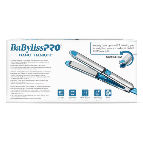 BaBylissPRO Nano Titanium Prima3000 1¼" Ionic Straightener