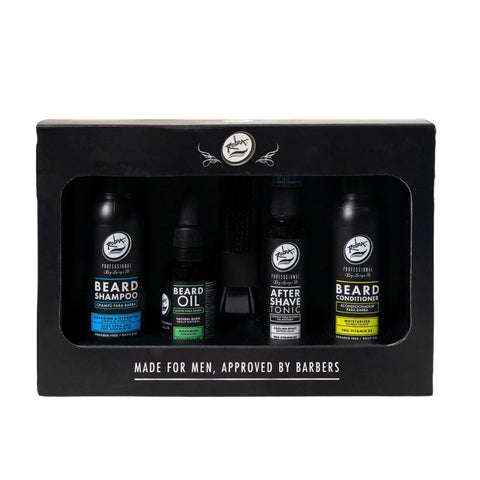 Rolda - Men's Beard Care Grooming Kit | 5-in-1 Beard Care, For Sensitive Skin, Daily Grooming Routine, Clean Beard, Restore Shine