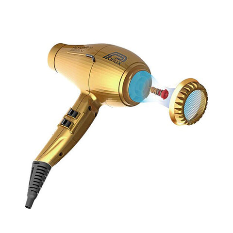 Parlux Alyon Air Ionizer Blow Dryer ( Black , Gold)