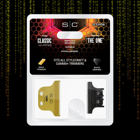 Stylecraft X-Pro DLC Gold Titanium Trimmer Blade Cutter SC529GB