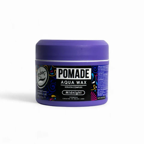 Rolda - Midnight Hair Pomade | Water Based Formula, Medium Hold, Medium Shine, Washes Out Easily, All Day Hold, Flake-free