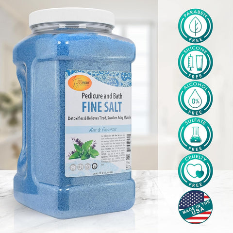 Spa Redi Pedicure & Bath Fine Salt Mint & Eucalyptus 128 Oz