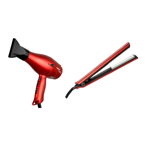 Taiff Digital Hair Dryer Get a Free Fox 3 Flat Iron - Red
