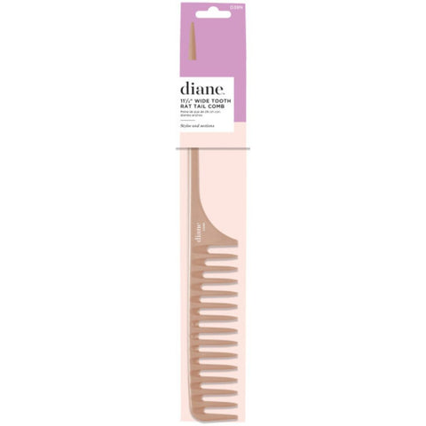 Diane 11-1/2" Wide Tooth Rat Tail Comb D39N