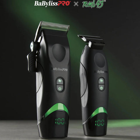 BaBylissPRO x Tomb45 Wireless Charging Clipper, Trimmer & Charging Pad Bundle – Professional Cordless Combo Kit