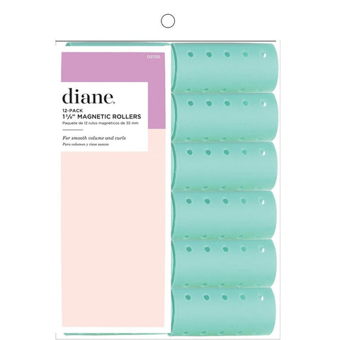 Diane Magnetic Roller 1-3/8" Aqua 12-Pack