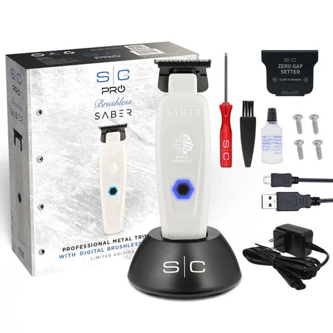 Stylecraft Saber 2 White Clipper and Trimmer Bundle