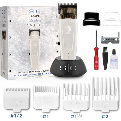 Stylecraft Saber 2 White Clipper and Trimmer Bundle