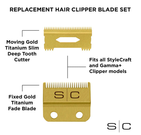 Stylecraft Gold Fade Slim Deep Tooth Blade