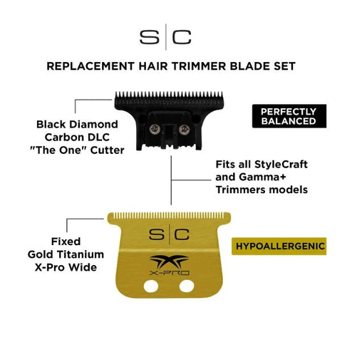 Stylecraft Gold Wide Trimmer The One Blade